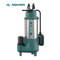 AQUOR 1,5 kW 2-Zoll-Auslass 17 m maximale Förderhöhe elektrische Tauchpumpe aus Edelstahl für Schmutzwasser und Abwasser