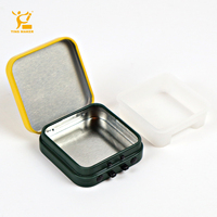 Boîte en fer blanc carrée personnalisée, résistante aux enfants, de qualité alimentaire, mini boîte CR en fer blanc pour bonbons, menthes, gommes, boîte en métal hermétique à l'épreuve des enfants