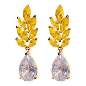Orecchini a Goccia in Grano Dorato per Donne, Design Unico ed Elegante, Gioielli per Orecchie da Ufficio alla Moda - Product Image 6