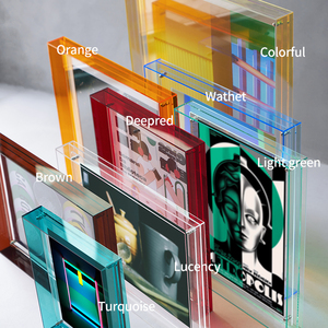 Bán buôn tùy chỉnh Acrylic Khung ảnh màu sắc khác nhau hiển thị đứng khắc laser cho truyện tranh triển lãm nghệ thuật vẽ tranh hoạt động - Product Image 2
