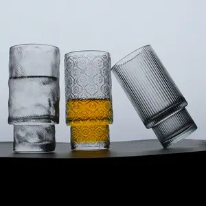 朗旭0 oz水晶茶杯独特装饰独特花式酒杯高脚杯透明透明水晶酒杯杯