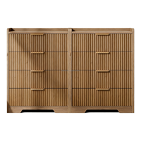 Commode européenne moderne à 4 tiroirs Rangement de meubles en bois de luxe haut de gamme simple et écologique pour le salon et la chambre à coucher