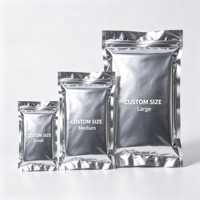 Enveloppes thermiques en aluminium isolées, enveloppes postales thermiques autocollantes pour aliments, cosmétiques, taille personnalisée
