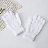 Gants thermiques d'hiver en polaire corail coton/spandex, coupe-vent, résistants au froid, couleur bonbon, pour le travail et l'usage quotidien (vente en gros)