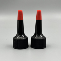 20MM 24MM 28MM 20-410 24-410 28-410 PP Lotion Squeeze Bottle Long Buse Bec En Plastique Blanc Pointe Twist Open Lock Top Vis Cap