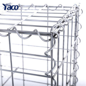 Galfan חוט ZnAl חוט מגולוון מרותך 1x0.5x0.5m <span class=keywords><strong>gabion</strong></span> חוט רשת תיבת אבן סל קירות תומכים רוק כלובי גינון - Product Image 1