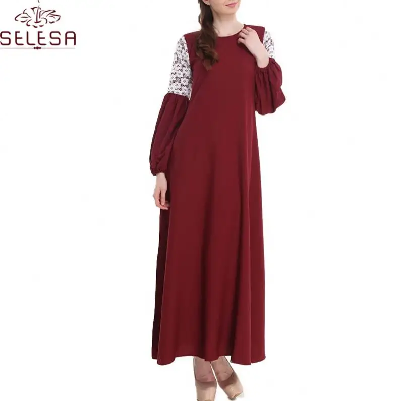 Лидер продаж, дешевая блузка Baju Kurung из лайкры Jilbab Caftan, вьетнамское мусульманское платье