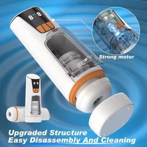 <b>Masturbator</b> Men Sex Toy Male Telescopic Airplane Cup Detachable Washable Adult Vibration Waterproof Real Touch Feeling - Product Image 4
