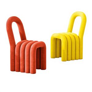 <span class=keywords><strong>Silla</strong></span> de Maquillaje con Respaldo de Arco Metálico y Asiento Acolchado, Diseño Moderno y Simple para Dormitorio de Niñas, Muebles para el Hogar, Esponja de Espuma de Alta Elasticidad - Product Image 6