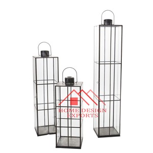 Candle <b>Lantern</b> for Floor Centerpieces Decor Hot Selling Modern Stainless Steel Candle <b>Lantern</b> for Wedding Decor Best Seller - Product Image 3