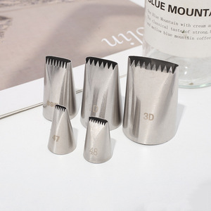 Embout de douille <span class=keywords><strong>en</strong></span> acier inoxydable de qualité professionnelle 352 pour motifs de feuilles et décoration créative de gâteaux floraux avec kits d'outils - Product Image 4