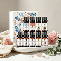 Ensemble de 8 huiles essentielles pures pour diffuseur, lavande fraîche, menthe poivrée, eucalyptus, oud - Aromathérapie relaxante pour la maison et le bureau