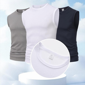 Camisetas sin Mangas para <span class=keywords><strong>Hombre</strong></span>, al por Mayor, con Estampados Personalizados, Transpirables, Suaves, Cómodas, de Secado Rápido, MOQ Bajo - Product Image 2