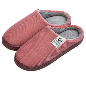 <span class=keywords><strong>Casa</strong></span> Dormitorio <span class=keywords><strong>Zapatillas</strong></span> de algodón Hogar Suela gruesa Invierno Cálido Interior Pareja Otoño e invierno <span class=keywords><strong>Zapatillas</strong></span> a rayas para hombres y mujeres - Product Image 5