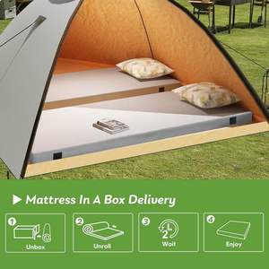 Xách tay có thể gập lại cắm trại Bộ nhớ bọt cuộn lên nệm với vỏ chống thấm nước cho du lịch ngoài trời nhà máy 4 lai Mùi người lớn - Product Image 6