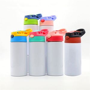 Taza Aislada de Acero Inoxidable Personalizada de 12 oz, Botella de Agua Recta de 350 ml, Vaso Sublimable en Blanco de 12 oz, Botella de Agua para Niños - Product Image 2