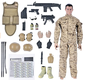 De plástico realista 12 ''militar soldados de las Fuerzas Especiales del Ejército de acción figuras de juego Digital - Product Image 2