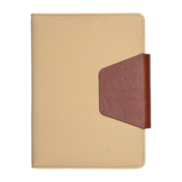 Aurelux Premium Stoff-Tagebuch Eleganter Ledereinband Stilvolles Tägliches Schreib- und Bürojournal Professionell 80 GSM Innenseiten