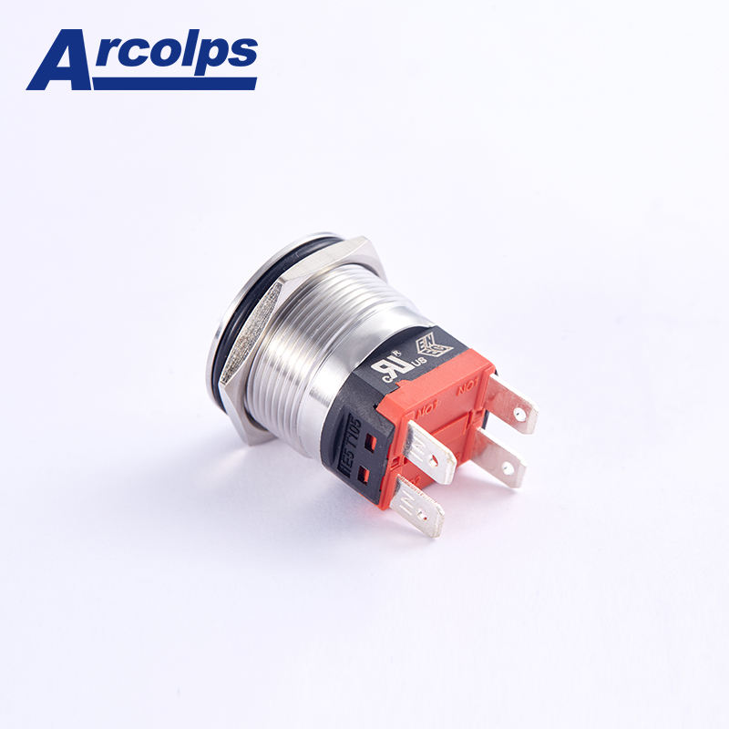 Double Pole on OFF Switch 22mm Metal Push Button for Electrical Panels