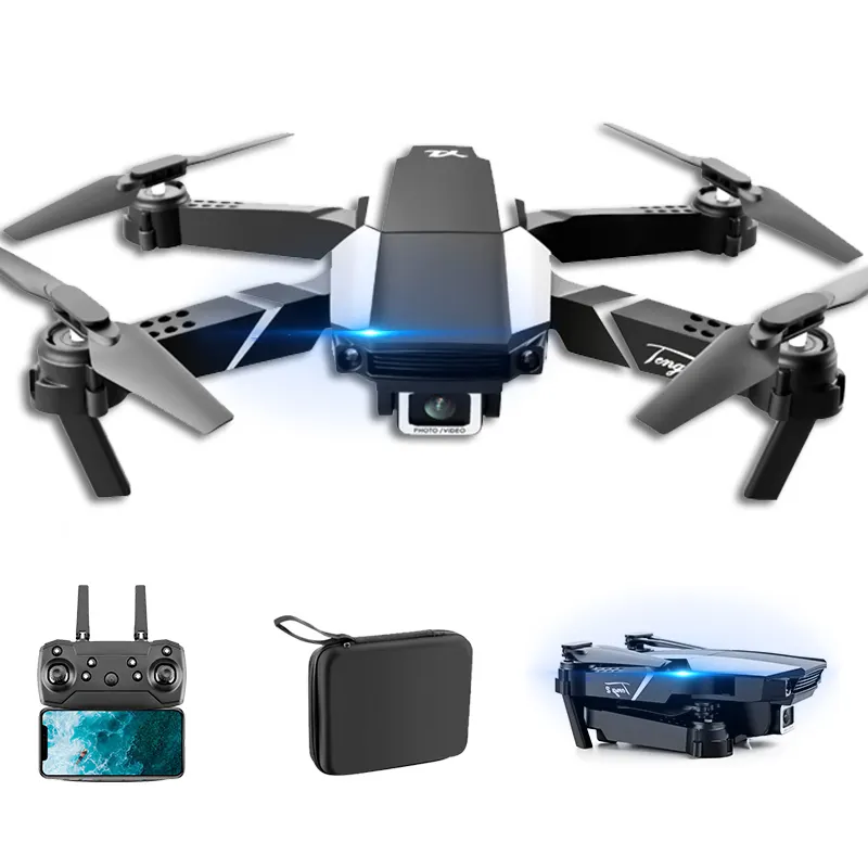 RC Drone 4k HD Dual Cam Visual Positioning 1080P WiFi Fpv Height Preservation Rc Quadcopter S62 Pro Drones Toys