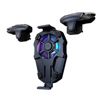 Manette de jeu pour téléphone Memo AK03 populaire avec ventilateurs de refroidissement, radiateurs et joysticks pour PUBG
