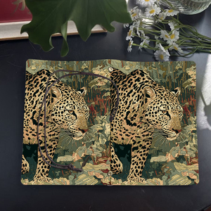 A6 taccuino Vintage fatto a mano pagine sostituibili carta gialla spessa ideale per i professionisti che lavorano con <span class=keywords><strong>leopardo</strong></span> in boscaglia B - Product Image 4