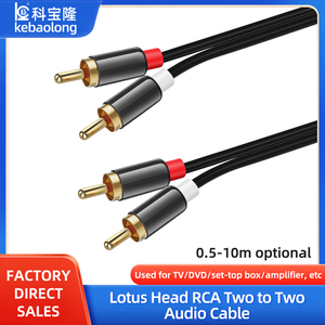 2RCA Cáp âm thanh đôi cắm trái và phải kênh Hợp kim nhôm TV âm thanh khuếch đại công suất kết nối cáp - Product Image 2
