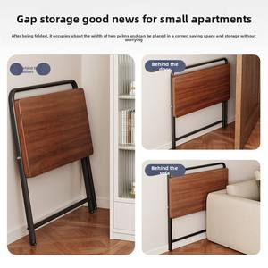 Table de chevet moderne pliable pour bureau d'ordinateur chambre à coucher pour petit appartement établi de bureau simple pour la maison salon debout - Product Image 3