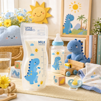 Sachet Doypack Personnalisé en PA/PE de Qualité Alimentaire Stérilisé, Imprimé par Héliogravure, pour Lait en Poudre, Soins Bébé et Voyage