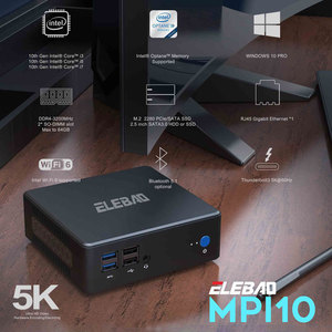 Elebao 2022 Thiết Kế Được Cấp Bằng Sáng Chế Màn Hình 11 Tiger Lake 3 Hỗ Trợ EGPU 8th 10th Gen I3 I5 I7 Barebone Gaming <span class=keywords><strong>Mini</strong></span> <span class=keywords><strong>PC</strong></span> Wifi6 - Product Image 5