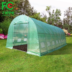 Serre <span class=keywords><strong>de</strong></span> <span class=keywords><strong>jardin</strong></span> Poly <span class=keywords><strong>Tunnel</strong></span> Steel Green House Cover Green Leno Tarp Waterproof Sheets - Product Image 2