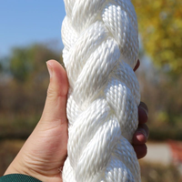 Corde en polypropylène multifilament épaisse blanche torsadée 36 mm 58 mm, corde d'amarrage pour bateau, corde d'ancre marine