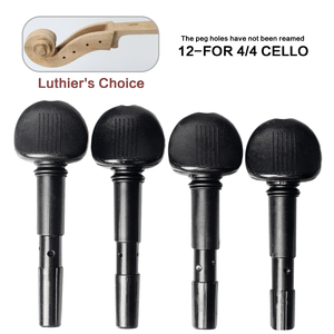 Juego de 4 Clavijas de Afinación para Violonchelo, Clavijas de Afinación Precisa para Violonchelos 4/4 y 3/4, para Luthiers, 12 mm o 14 mm - Product Image 2
