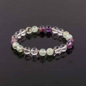 سوار مرن عالي الجودة بتصميم جديد 8 من حبات الحجر الطبيعي المدمجة للنساء JBS12864 - Product Image 6