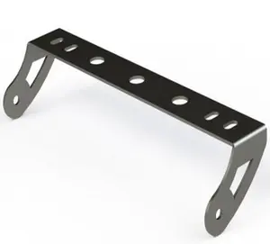 Braket sudut L baja tahan karat tugas berat dukungan sudut logam lembaran aluminium dicap untuk furnitur untuk fabrikasi logam