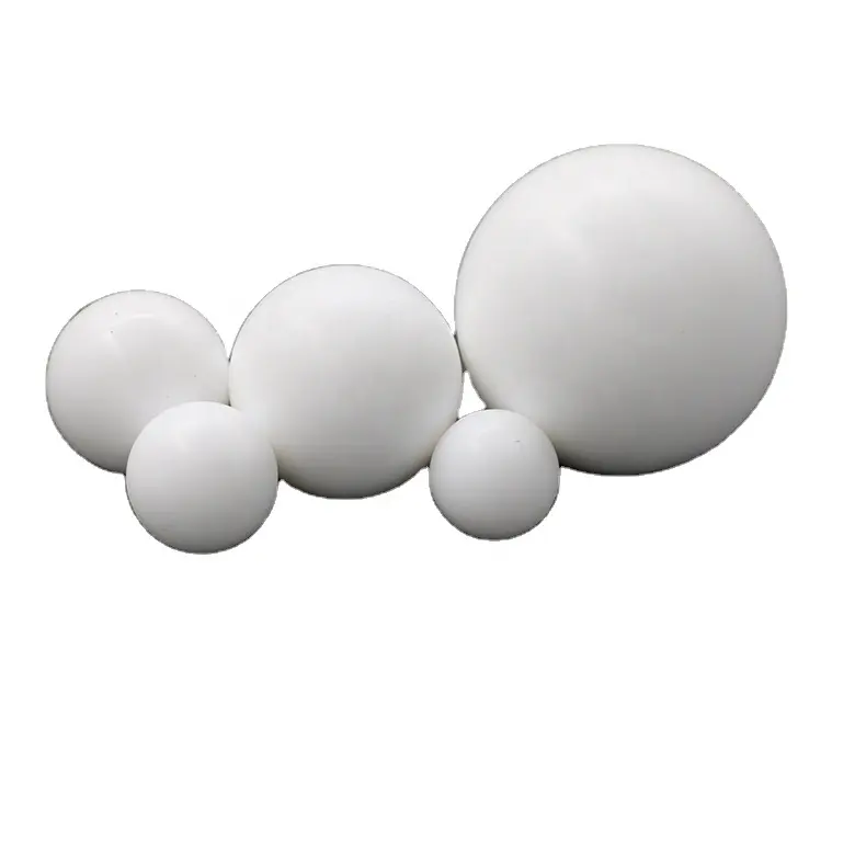 Usinage CNC tournant 8mm -500mm blanc/noir POM nylon PTFE boule en plastique acétal pour tamis vibrant