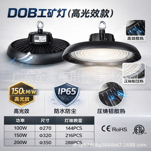 Lámpara LED High Bay de 5000K con Cuerpo de Aluminio, Regulable, para Almacenes, Alta Luminosidad, 80 Ra, 3 Años de Garantía - Product Image 3
