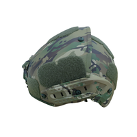 Casque de cellule en aramide Camo Casque AF de protection pliable Casque de cellule extérieur avec suspension Wendy