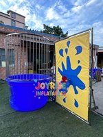 Jeu de fête commercial personnalisé en PVC, pliable, type « Castle », alternative au dunk tank, grand jeu d'eau pour location de fête et de carnaval