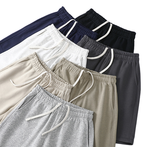 Shorts décontractés pour hommes en tissu Oxford respirant, coton écologique, séchage rapide, couleur unie, avec cordon de serrage, pour le sport – Vente en gros - Product Image 1