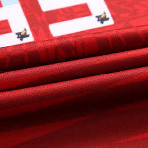 DRI フィットカスタムメイドレッドフル sublimated futsal and number soccer uniforms - Product Image 5