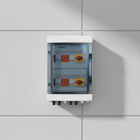 Boîtier de distribution photovoltaïque solaire avec protection contre la foudre, 4 entrées, 2 DC 1000V, 32A, fusible, disjoncteur, SPD, étanche IP65, 24 voies