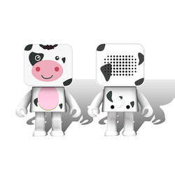 ลำโพงบลูทูธขนาดเล็กแบบพกพาไร้สายสำหรับเต้นรูปสัตว์และดีไซน์หุ่นยนต์ใช้ได้กับคอมพิวเตอร์และโทรศัพท์มือถือ - Product Image 6