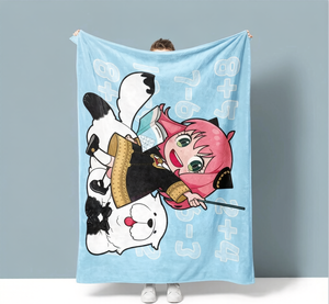 ผ้าห่มไมโครไฟเบอร์พิมพ์ลายตามสั่ง โมนา แวมไพร์ อันยา ฟอร์เกอร์ ธีมครอบครัวสายลับ - Product Image 5