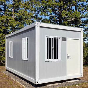 Prefab บ้านคอนเทนเนอร์เคลื่อนที่เคลื่อนที่แบบโมดูล, บ้านทรงสี่เหลี่ยมผืนผ้าระบายอากาศได้ใช้พลังงานแสงอาทิตย์สำหรับโรงแรมห้องนั่งเล่นทำจากเหล็กแผงแซนวิช - Product Image 5