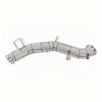 Collecteur d'échappement droit isolé SS304 pour Mercedes-Benz C43 GLC43 AMG W206 2.0T 2023-2025 – Tuyaux de descente à flux libre