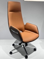 Fauteuil de bureau ergonomique moderne en cuir avec fonctions pivotantes, rafraîchissantes et extensibles pour bureau, hôtel, hôpital et domicile