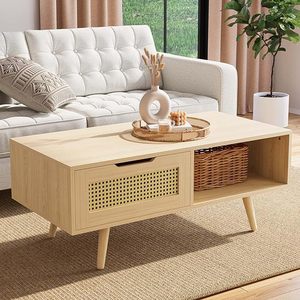 Cross-border TV cabinet, <b>small</b> apartment minimalist living room rattan <b>sliding</b> door audio-visual cabinet, new Chinese style - Product Image 1
