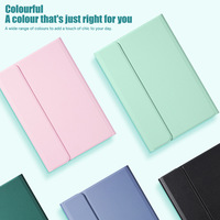 Casing Keyboard Mouse Tablet Portabel 3-in-1 Baru, Desain Nirkabel Scissor Switch, Dukungan Multi-sudut, Pengisian Cepat