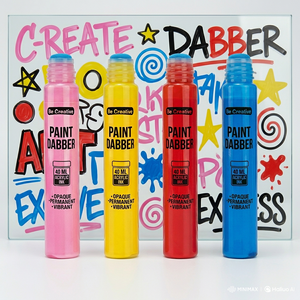 Kit de flacons vides pour peinture acrylique, huile et <span class=keywords><strong>encre</strong></span>, pour fournitures artistiques, Bingo Street Graffiti Dabbers - Product Image 3
